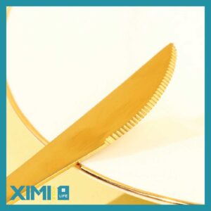 Stainless Steel Gold Plating Table-knife(Gold)