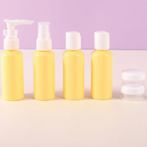 Travel Color Series Travel Containers for Toiletries 8PCS (Yellow)