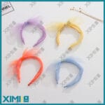 Checks Gauze Bow Knot Kids Hair Band