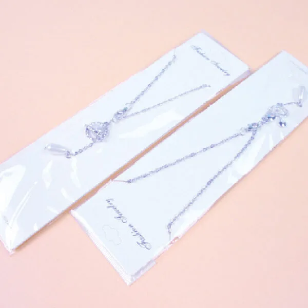 Long Card Pearl Rhinestone Sweater Chain