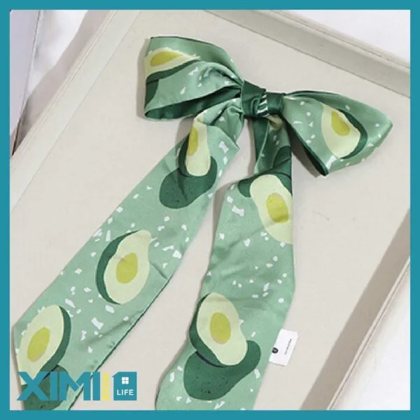 Summer Refreshing Avocado Ribbon Scarf(Green)