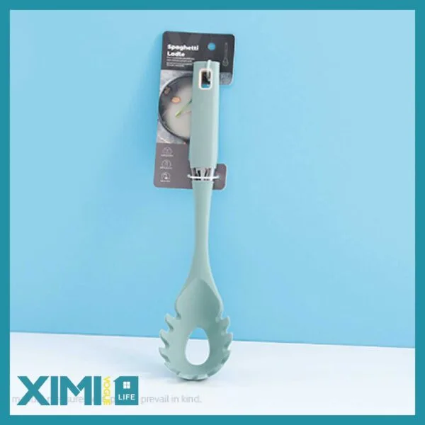 Electroplate Square Handle Spaghetti Ladle(Cream G