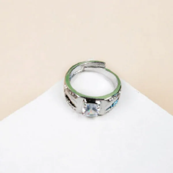 Fashionable Zircon MenS Ring (Open)