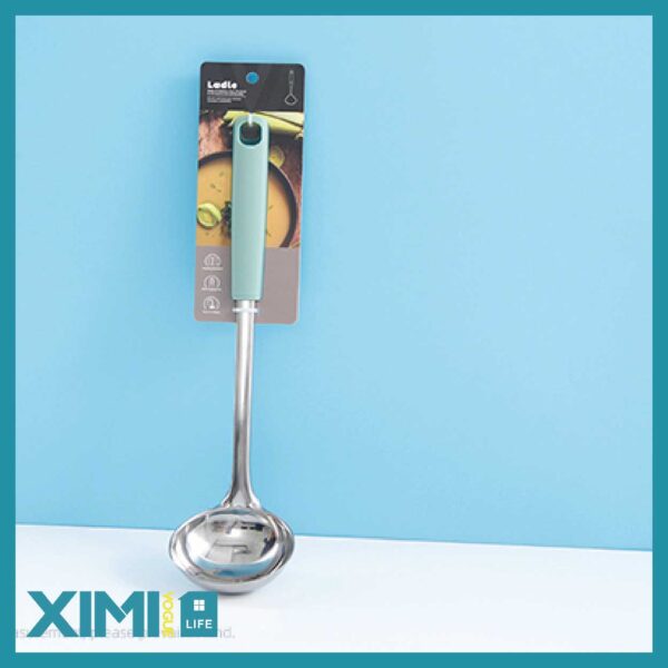 Square Handle Series Soup Ladle(Green)