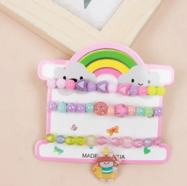 1-149.jpg Bag Acrylic Colorful Bead Bracelet (3 Pieces) - Image 1