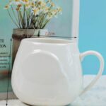 C8138 Spherical Ceramic Cup (White)