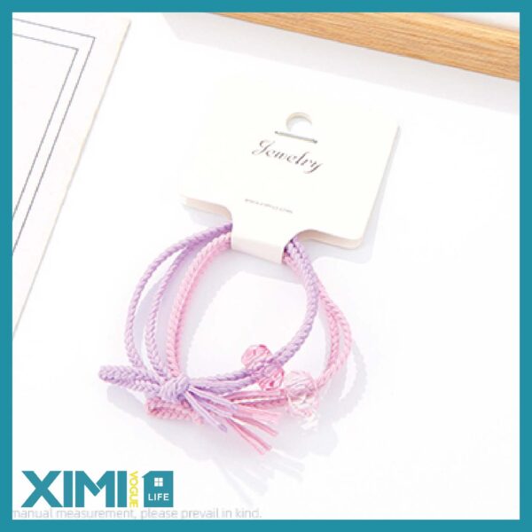 Simple Beads Hair Tie 2 PCS