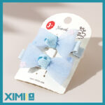 Kids Gauze Accessory Series Bow Tie Hair Clip Set