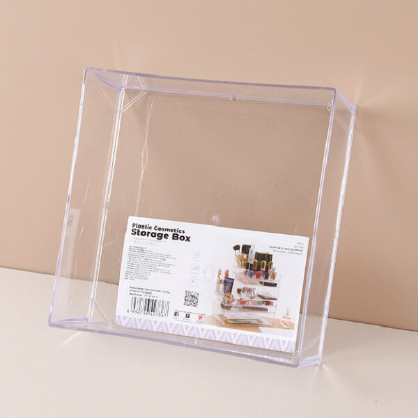 Organizable Plastic Cosmetics Storage Box (Transpa