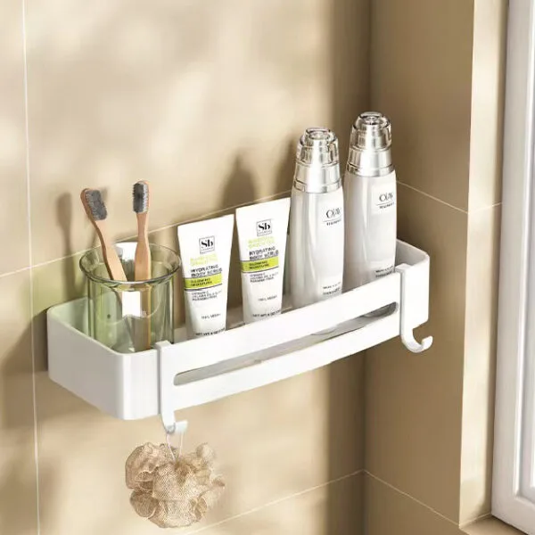 Straight Bathroom Organizer With Single Hanger