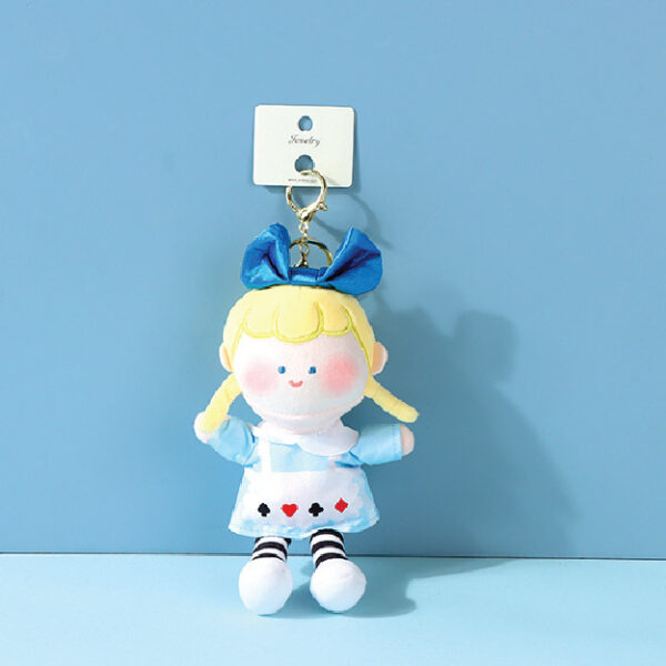 Girl and Bunny Doll Keychain