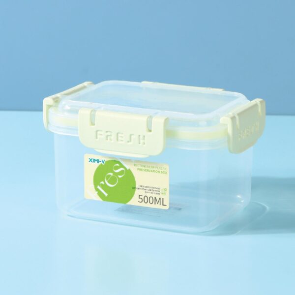 500ML/16.9fl.oz. Rectangular Plastic Preservation Box JH004 (Green)