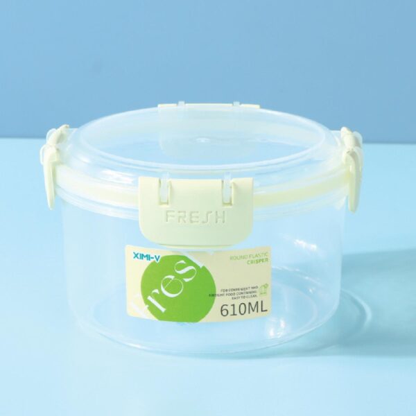 610ML/20.6fl.oz. Round Plastic Preservation Box JH006 (Green)