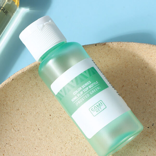 Color Series 50ml Flip Top Bottle (Frosted Green)