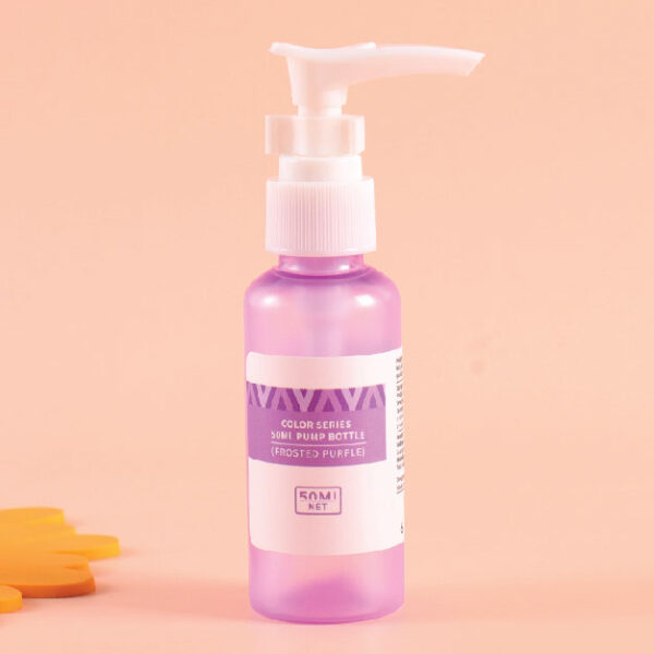 Color Series 50ml Pump Bottle (Frosted Purple)