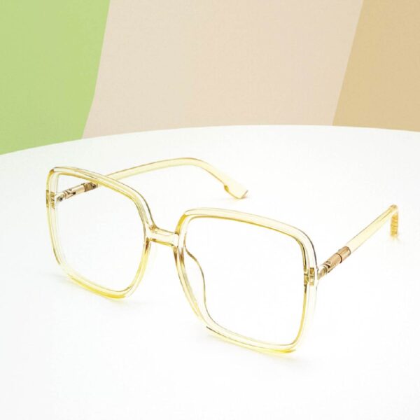 Popular Series Elegant Blue Light Blocking Glasses (Transparent Yellow)
