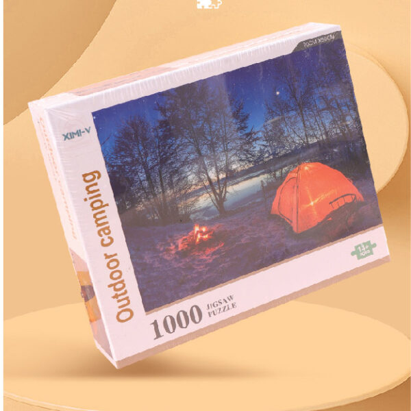 Snow Starry Sky Camping Pattern Puzzle (1000PCS)