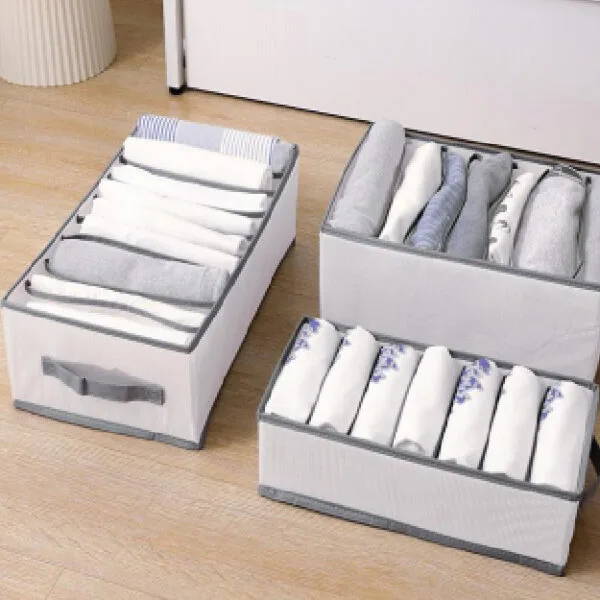 JY2245 WARDROBE ORGANIZER 9 GRID L GREY