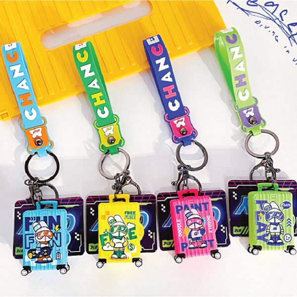 Adventure Rabbit Suitcase Keychain