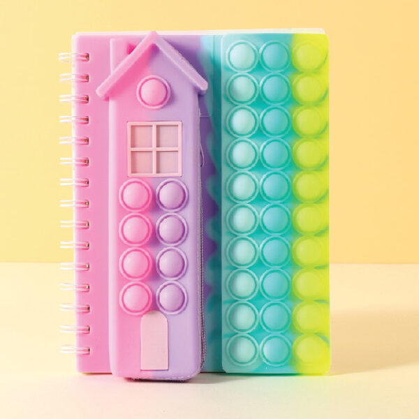 Rainbow Series Little House Pen Bag Notebook A5#2