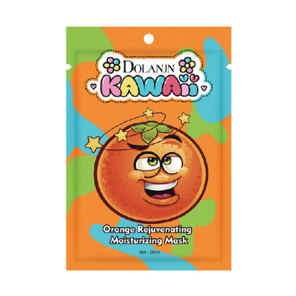 Cartoon Fruit Series Facial Mask (Orange)