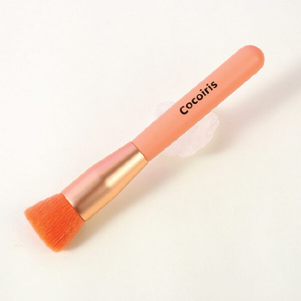 Color Series Coral Pink Flat Foundation Brush