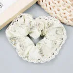 Boxed New Printed Lace Edge Large Intestine Ring