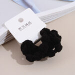5 black basic point towel rings
