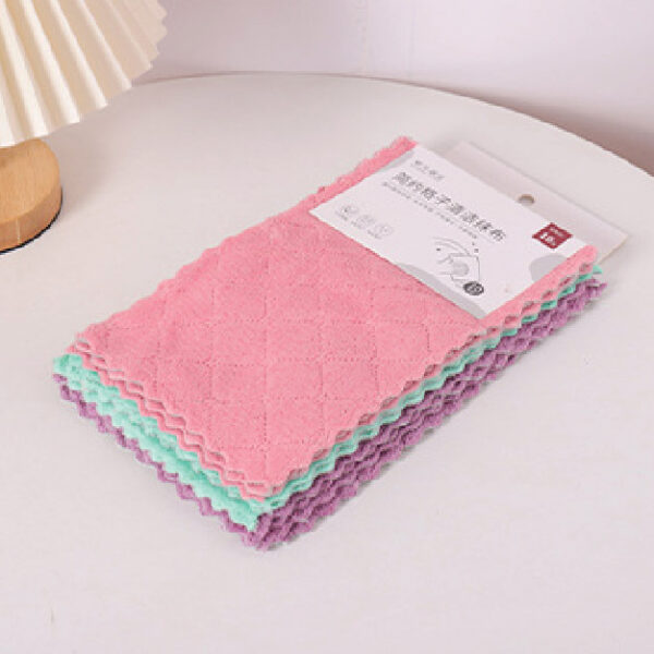 Simple grid cleaning cloth (10 pieces)