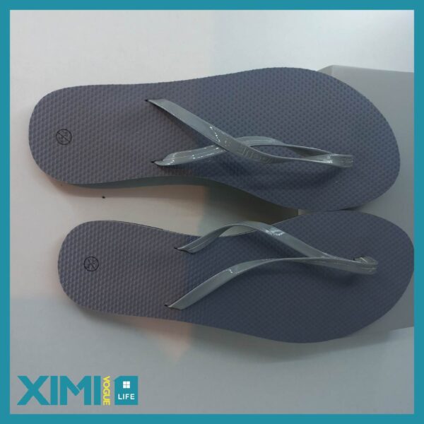 Simple Style Trendy Flip Flops for Women (Gray)(37/38)