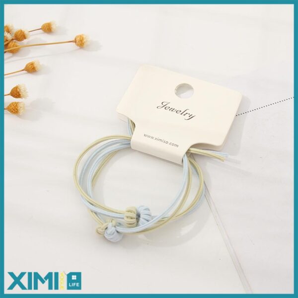 Assorted Colors Double-Stranded Hair Tie For Children (1 Pair)