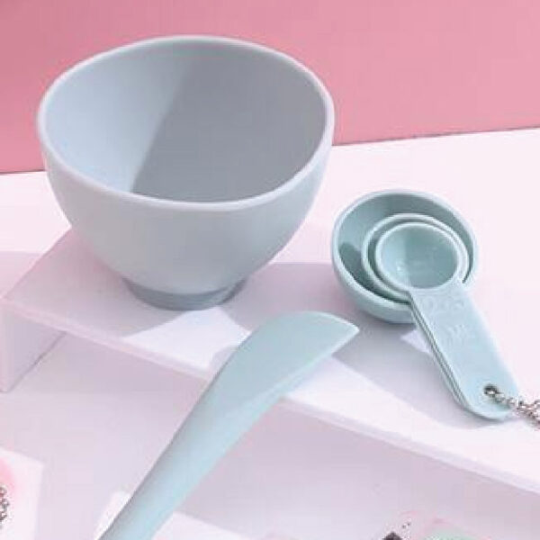 Silica Gel Face Mask Bowl Set-Blue