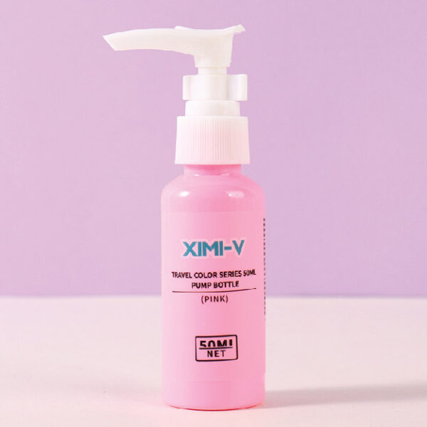 Travel Color Series 50ml Pump Bottle (Pink)