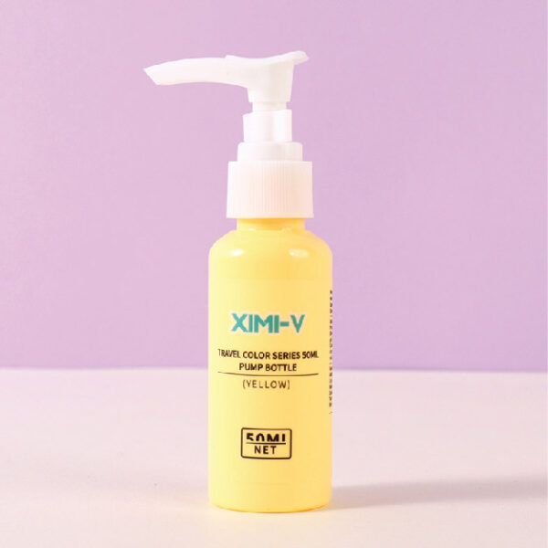 Travel Color Series 50ml Pump Bottle (Yellow)