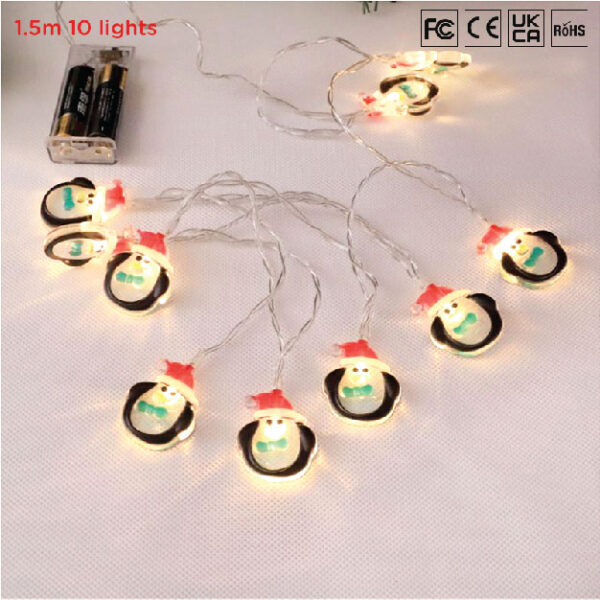 1.5m 10 Lights Little Monster String Lights (Black)