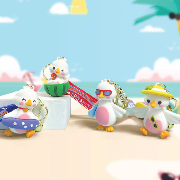 Seaside Goose Keychain
