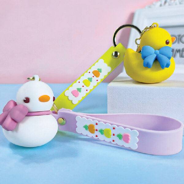 Bow Tie Duckling Keychain