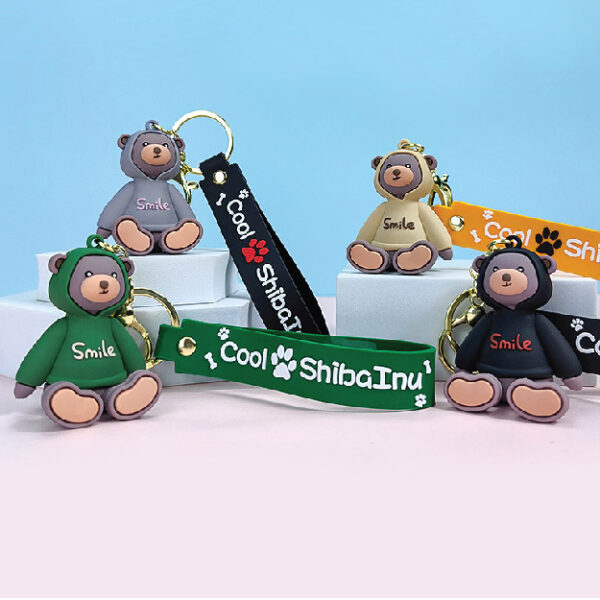 Smiling Bear Keychain