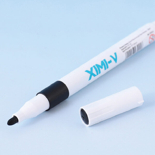 Round Barrel Acrylic Paint Markers - Black