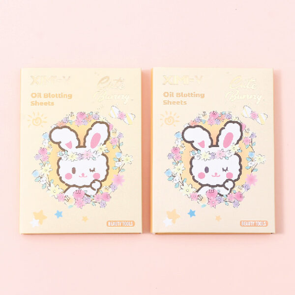 Garden Bunny Series Oil Blotting Sheets 100 Sheets *2 Packs (Yellow)