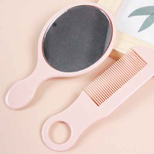 6653 Suction Card Cute Treasure Mirror Comb