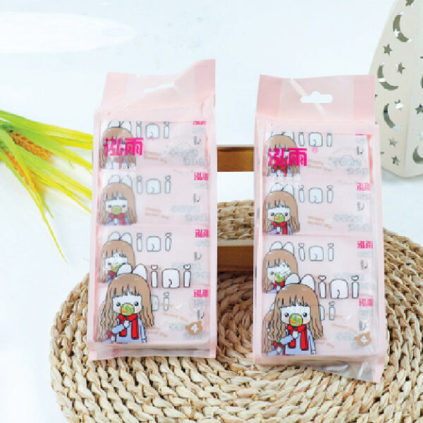 Hongyu 758 Mini Wet Wipes (4 Small Packs) (YWU)