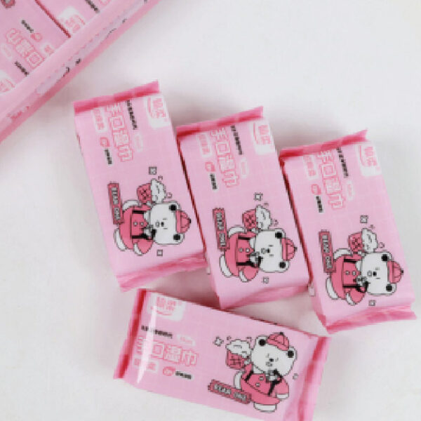 Hanrou 1057 Mini Four-Pack Wet Wipes