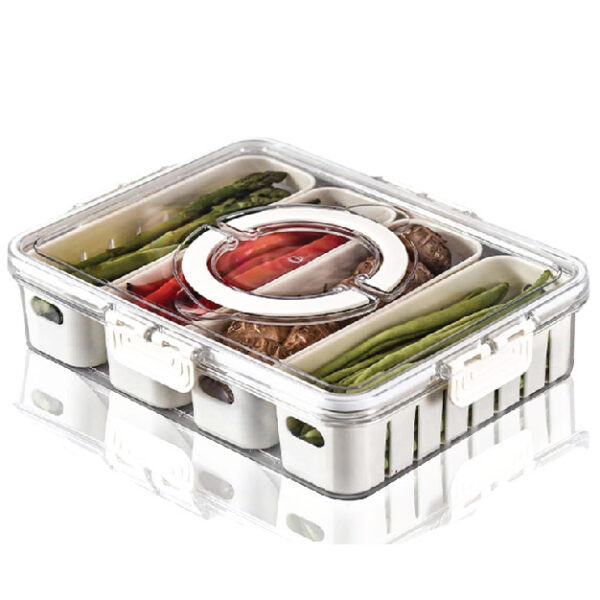 Portable Refrigerator Storage Box Kitchen Food Vegetable Fresh-Keeping Box Large (YWU)