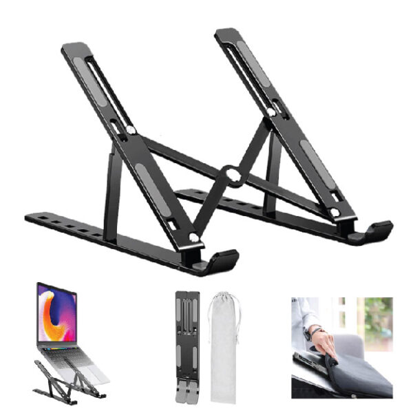 Portable Aluminum Alloy Laptop Stand Foldable Heightened (YWU)