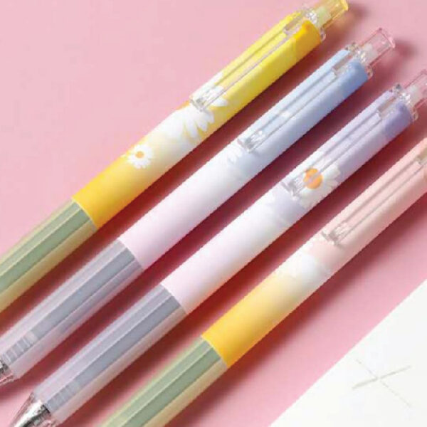 Daisy Collection Retractable Gel Pen – 0.5mm (Style 2)