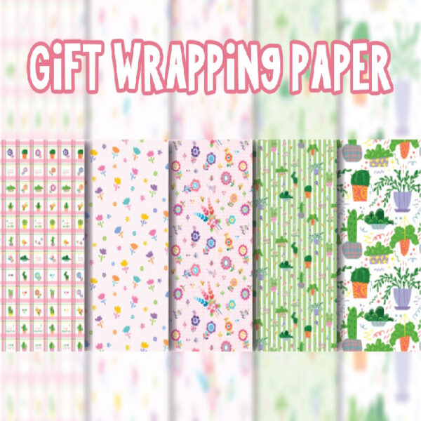 Flower Plant Series Gift Wrapping Paper