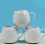 C8138 Spherical Ceramic Cup (White) - Image 2