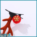 Exquisite Snowflake Antler Hair Clip Set - Image 2