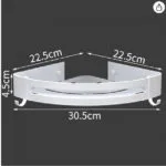 Corner Bathroom Organizer White - Image 2